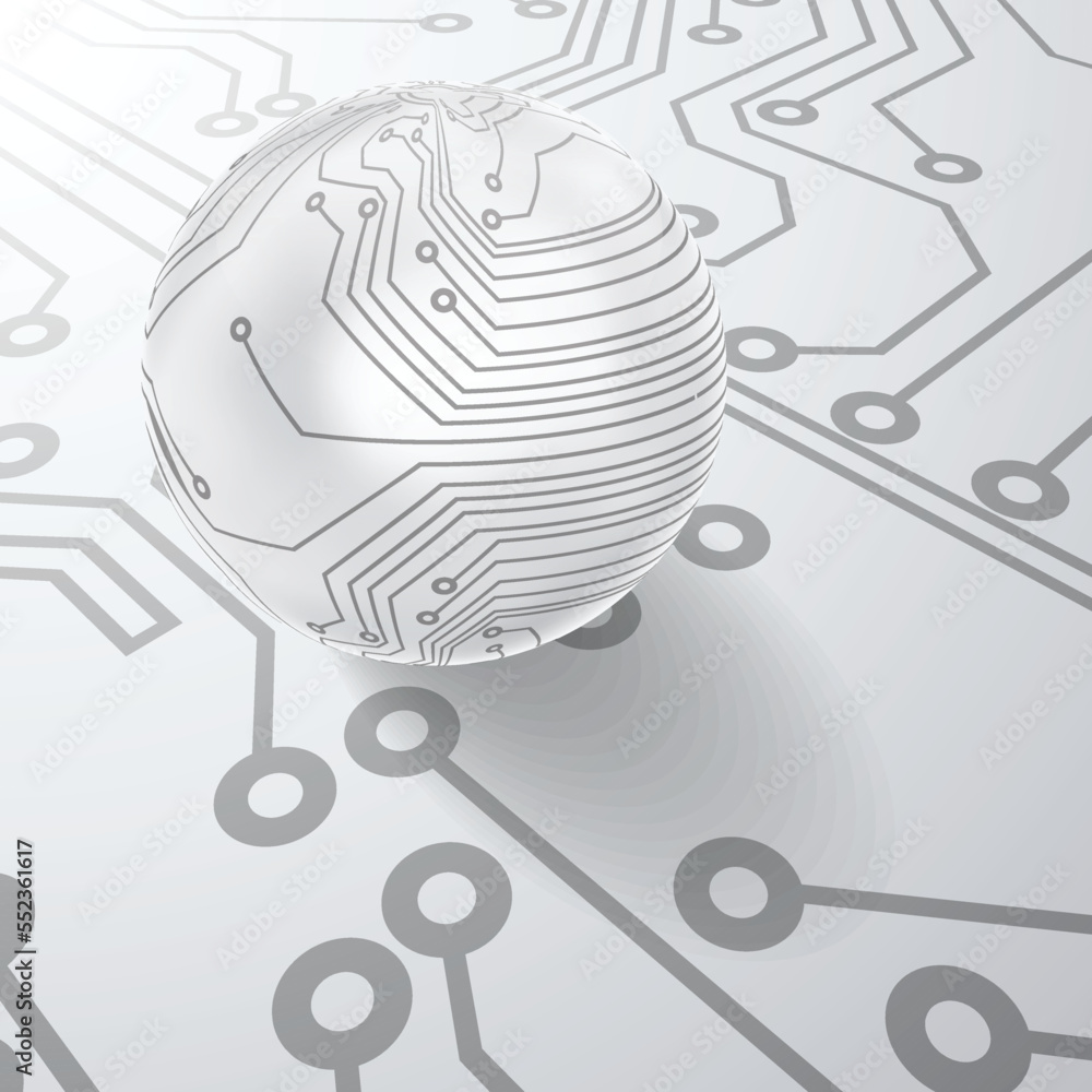 Poster tech modern retro futuristic background .vector design composition with various technology elements 