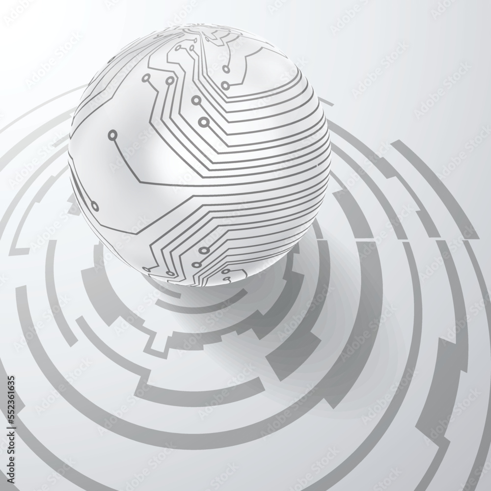Poster tech modern retro futuristic background .vector design composition with various technology elements 