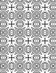 Black and white geometric pattern for your coloring book