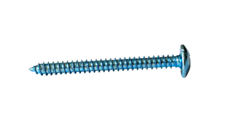 Long screw, transparent PNG.