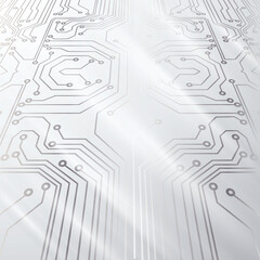 tech modern retro futuristic background .Vector design composition with various technology elements . Abstract contemporary art
