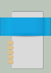 Obraz premium A3 Streifen Klammern 1