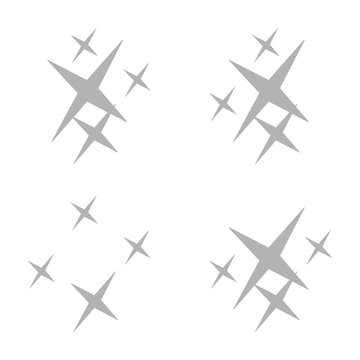 stars icon on a white background, vector illustration