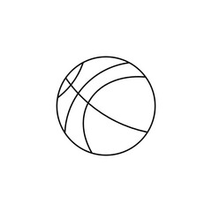 Basketball  icon in line style icon, isolated on white background