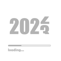 2023 icon, new year concept, vector illustration
