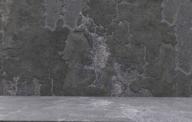 Damaged asphalt texture background. Backgrounds and textures. 3d illustration.