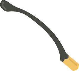 Burnt wooden matches flat icon Lighters element