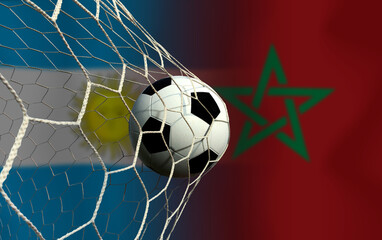 Football Cup competition between the national Argentine and national Morocco.