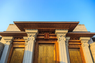 Obraz premium Jining, Shandong Province, the birthplace of Confucius Nishan Holy Landscape of the University building