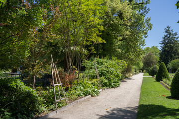 Grenoble, cityscape image of Grenoble and the Alps , France 