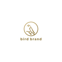 Bird logo icon design vector