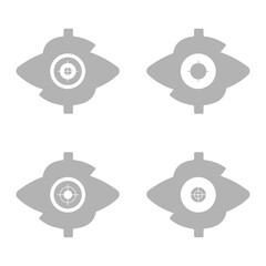 dollar icon, sight, vector illustration