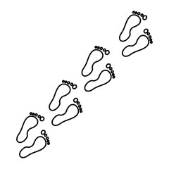 feet icon, health concept, vector illustration