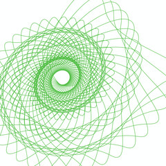 Green Swirls Swash Logo Ornament Designs