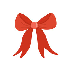 red ribbon bow