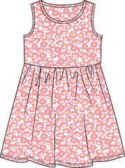 DRESS AND FROCKS FOR GIRLS VECTOR