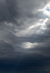 moody stormy sky vertical