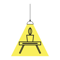 Lights are on The Table 