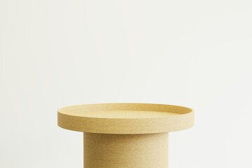 Round table for product display. 3d rendering