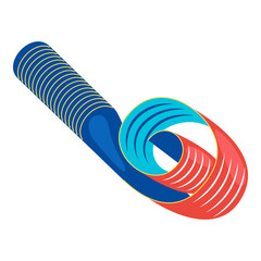 trumpet new year in vector illustration © MEDZ