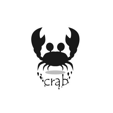 recommend clip art: Crab silhouette icon. Vector illustration