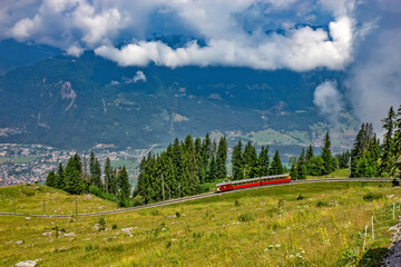 The Schynige Platte Railway is a mountain railway in the Bernese Highlands area of Switzerland