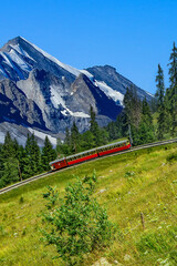 The Schynige Platte Railway is a mountain railway in the Bernese Highlands area of Switzerland © Vladislav Gajic