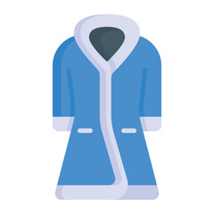 Overcoat vector icon isolated on white background