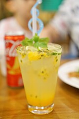 Cool Passion Fruit Aid on a hot day
