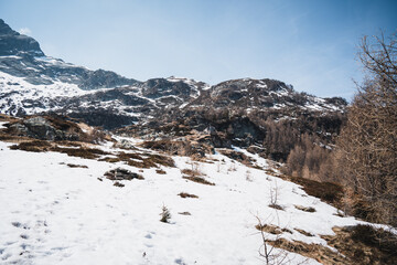 Obraz premium Bivacco Alpe Manco, Hütte in den italienischen Alpen