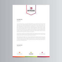 Modern Letterhead Template, Business Letterhead Design