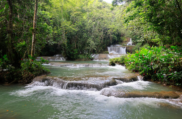 The YS Waterfalls in Jamaica, Caribbean, America.