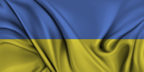 Ukraine flag banner