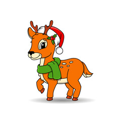 Cute character. Cartoon style. Isolated on white background. Design element. Vector illustration.