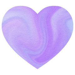 Purple Heart Watercolor