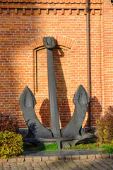 Old naval ship anchor on display. © freeman83