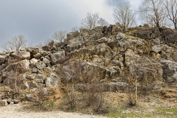 spring, mountains, awakenings in nature on subalpine meadows and passes, stone cascades and placers...