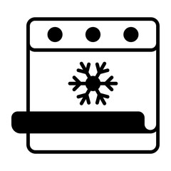 A beautiful vector design of winter calendar in modern style