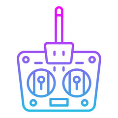 Remote Line Gradient Icon