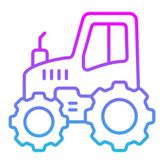 Tractor Line Gradient Icon