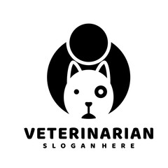veterinarian logo desig icon vector