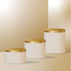 realistic podium design background