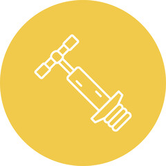 Pogo Stick Multicolor Circle Line Inverted Icon