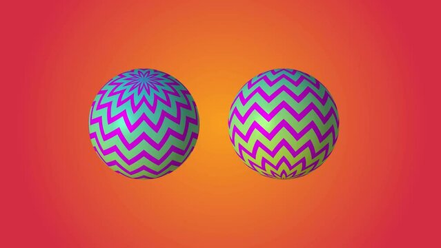 abstract beautiful  color ball animation 