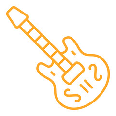 Guitar Multicolor Line Icon