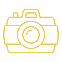 Camera Multicolor Line Icon