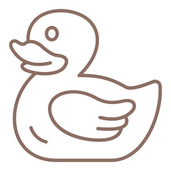 Duck Multicolor Line Icon