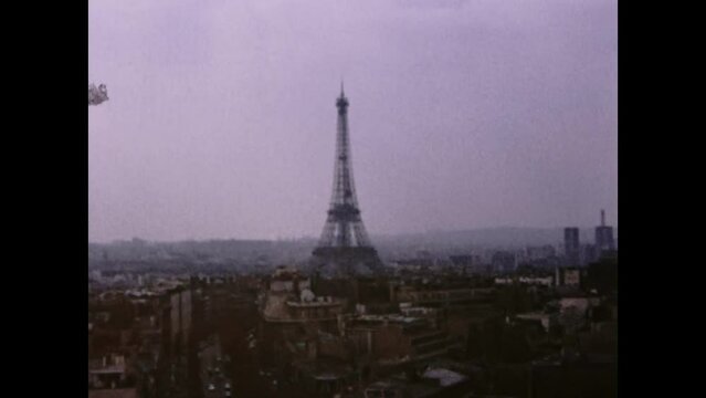 France 1974, Paris aerial view