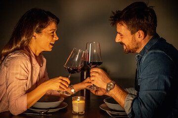 Romantic date at home