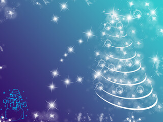 Blue Christmass Card © Waleria